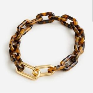 J. Crew Tortoise Shell Chainlink Necklace